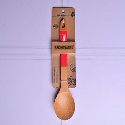 BECHOWARE Wooden turner with Silicon handle 13362-red