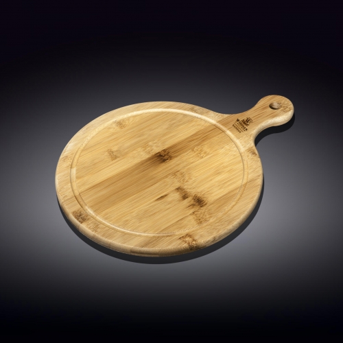WILMAX Bamboo serving board with handle 17.5 X 12.5 CM