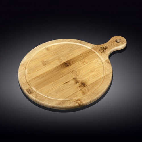 WILMAX Bamboo serving board with handle 28.5 X 20.5 CM