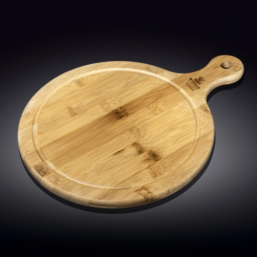 WILMAX Bamboo serving board with handle 43.5 X 33 CM