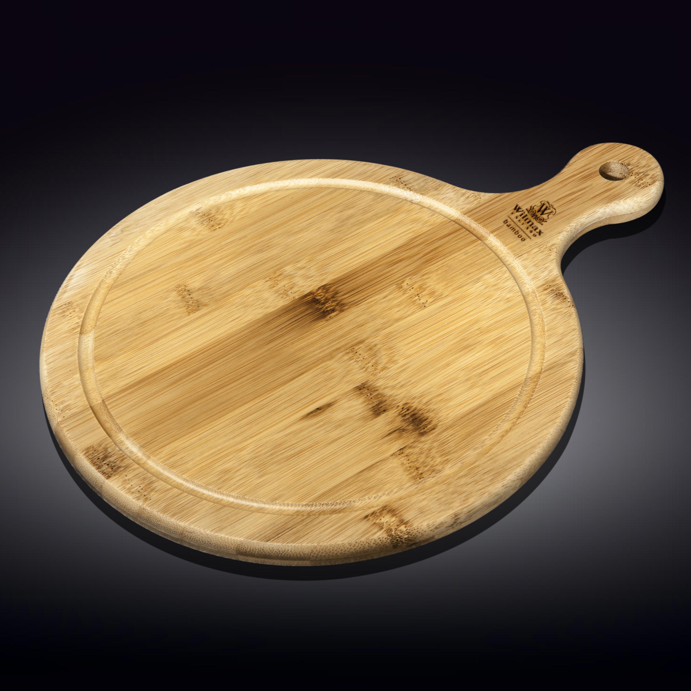 WILMAX Bamboo serving board with handle 46 X 33.5 CM