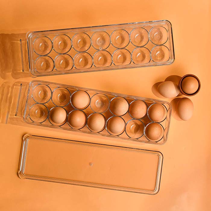 Egg tray with lid for 14 eggs storage 