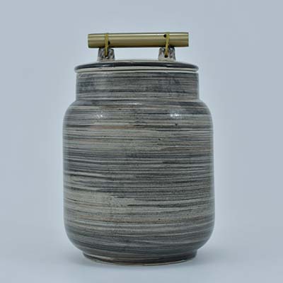 AART Handmade Terracotta Storage Jar (Tall) Cream