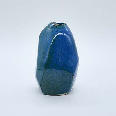 AART Handmade Terracotta Flower vase blue