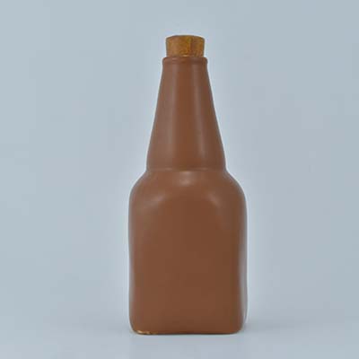 AART Handmade Terracotta Bottle with Wooden cap 