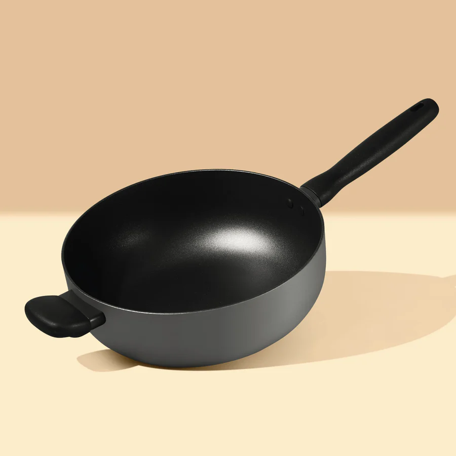 MEYER Bauhaus Nonstick Open Chefs Pan 26 cm Dark Grey