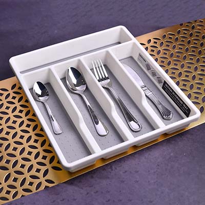 BPA Free sectioned Cutlery tray