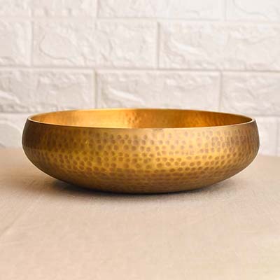 BRASS Metal Antique Bowl | Large