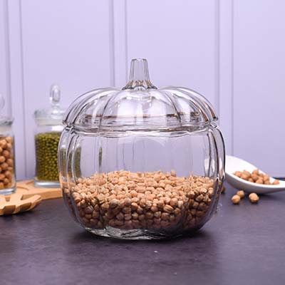 DEVNOW Pumpkin clear cookie jar