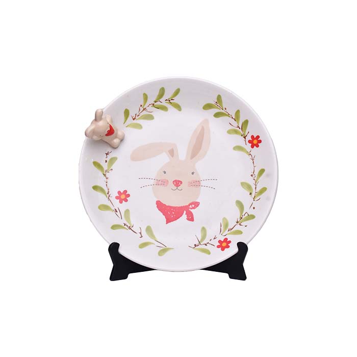 Cartoon plate with Rabbit