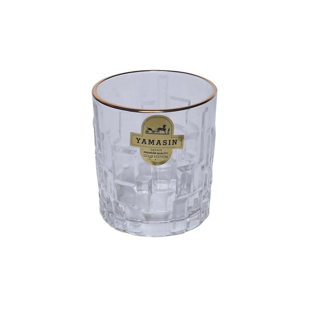 Whisky Glass with Gold line
