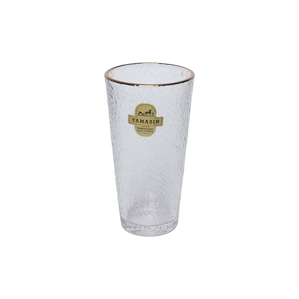 Water Glass Crystal gold line