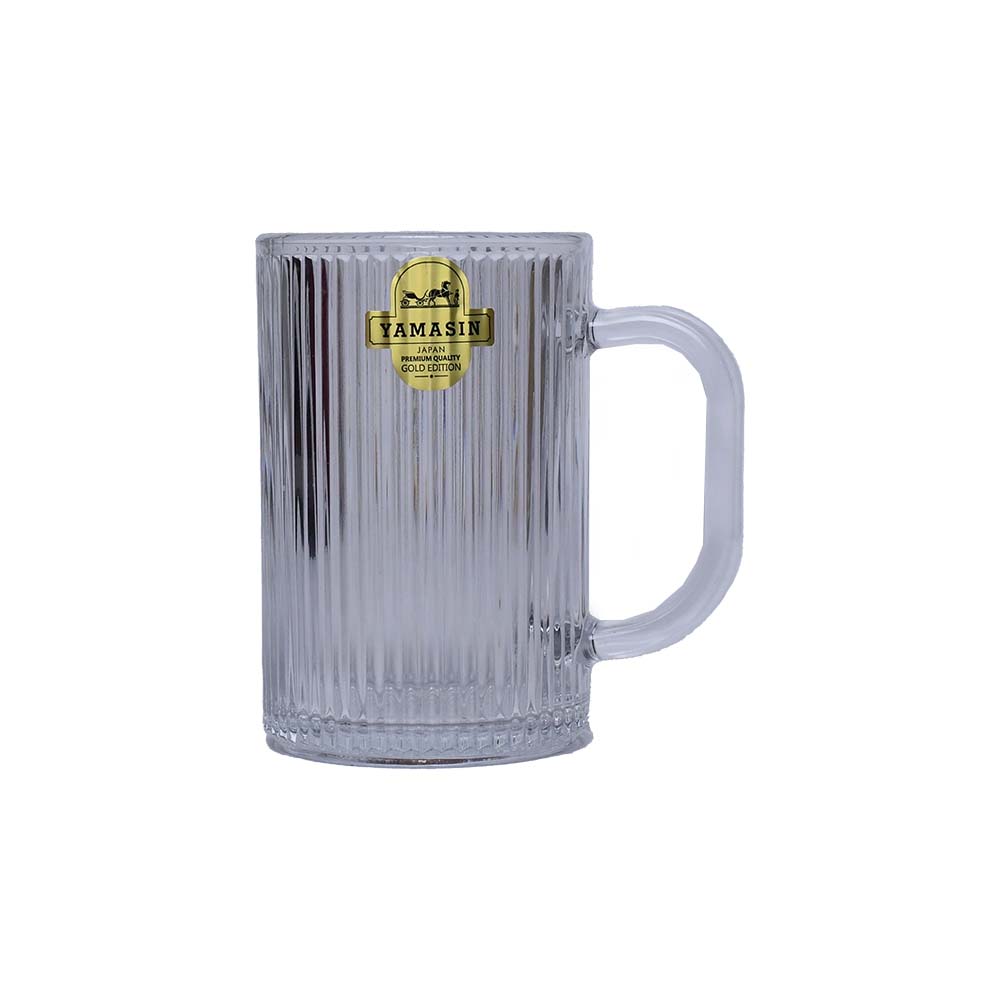 Mug with lid Crystal Gold line