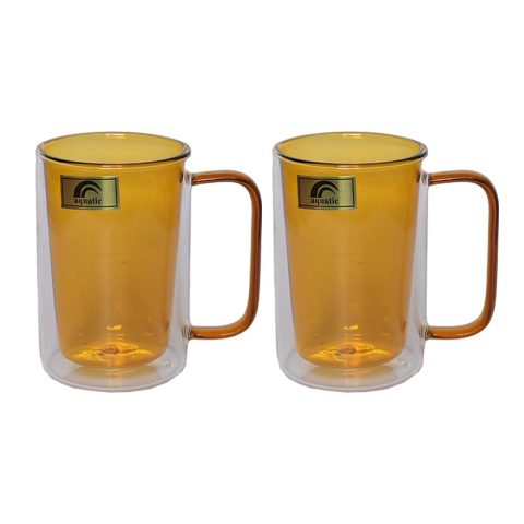 Coffee Mug Double wall Yelow