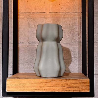 Flower vase ceramic Light Green shade 