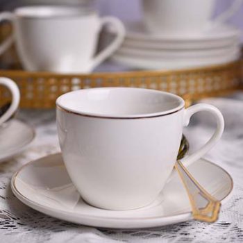 Cup and Saucer white YCS2654