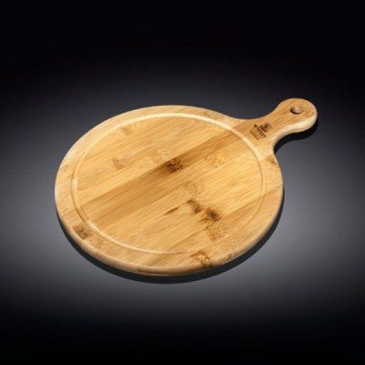 WILMAX Bamboo serving board with handle 21.5 X 15 CM