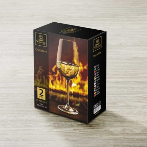WILMAX Wine glass 16 OZ 470 ML Set of 2