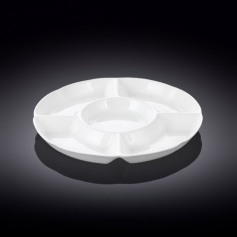 WILMAX Divided round dish White 25.5 CM
