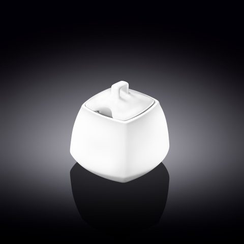 WILMAX Sugar bowl White Square 340 ML