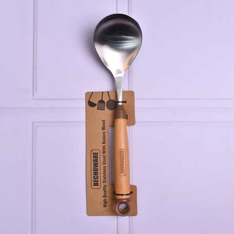 Rice spoon with wooden handle