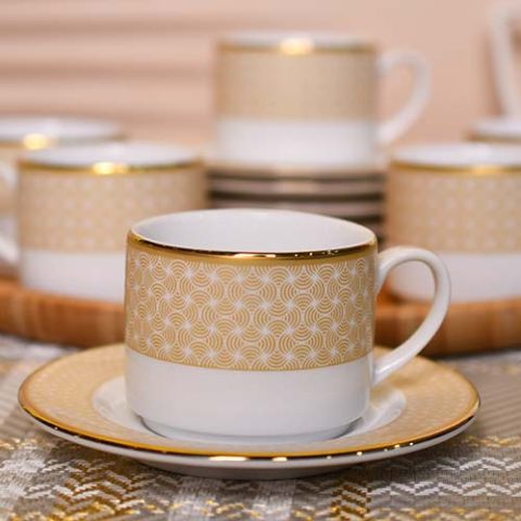 Cup and saucer shamari gold 