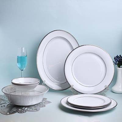 DANKOTUWA Dinner set Infinity platinum set of 21 PC