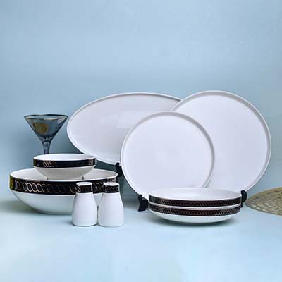 GLANCE Premium dinner set of 60 PC  Bone china England design Go