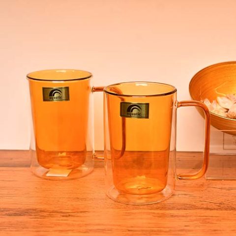Coffee Mug Double wall Orange