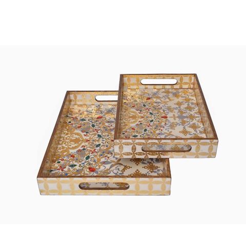 Tray for home serving Gold