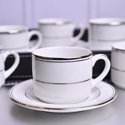 Dankotuwa Cup and saucer Infinity Platinum