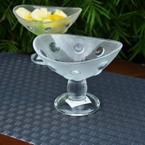 DUNE COPPA ITALY  Ice cream bowl Frosted with small bubble desig