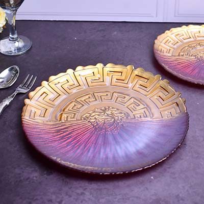 Plate set Red and Yellow set of 7