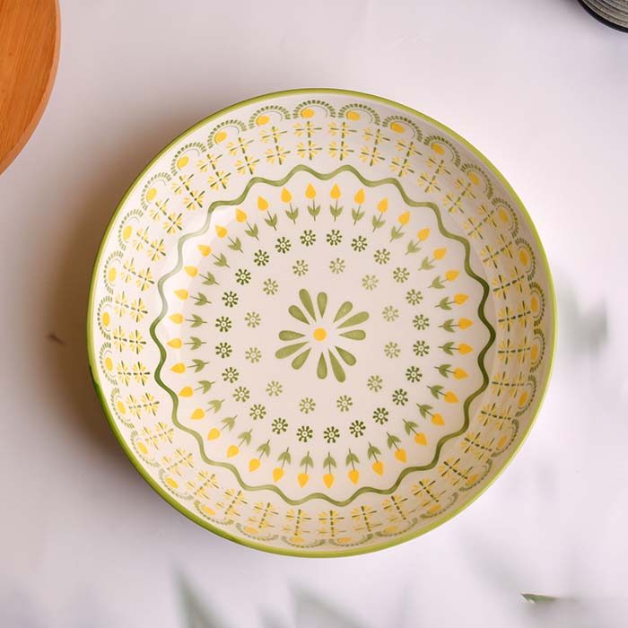 Bowl | large |  Red and green print | 26 CM - photo 2