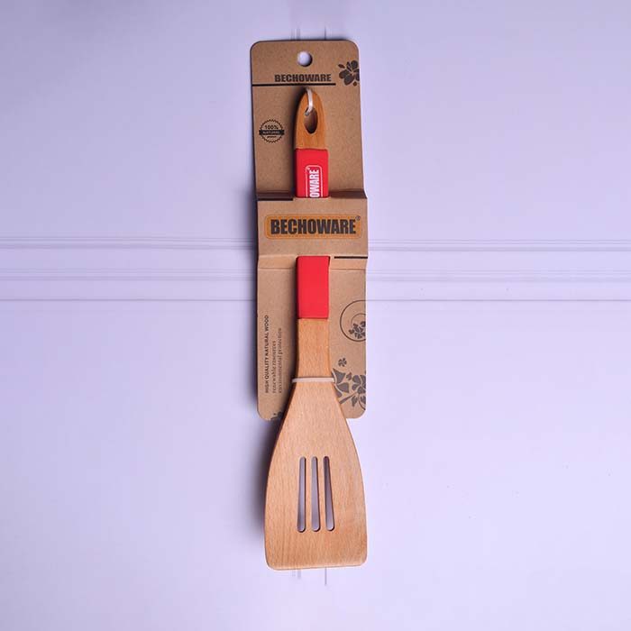 BECHOWARE Wooden turner with Silicon handle 13361-red - photo 1