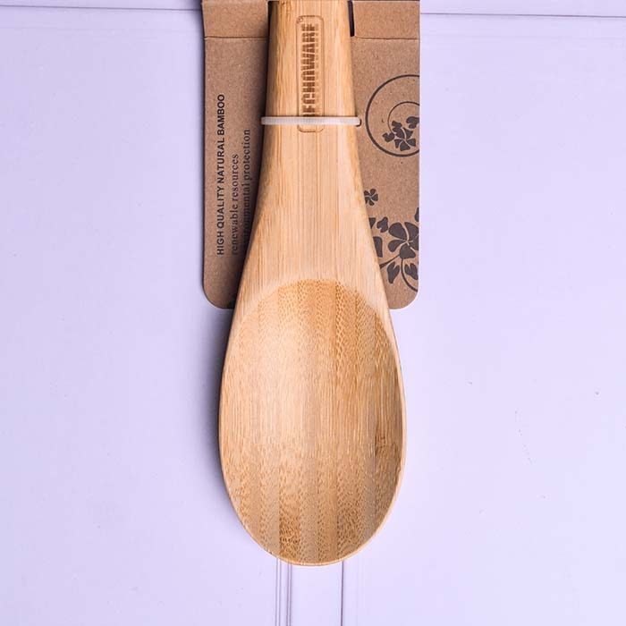 BECHOWARE Wooden salan spoon Silicon handle 13372-orange - photo 2