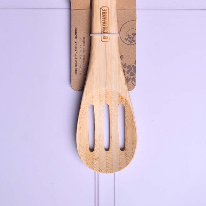 BECHOWARE Wooden slotted turner with Silicon handle 13374-orange - photo 2
