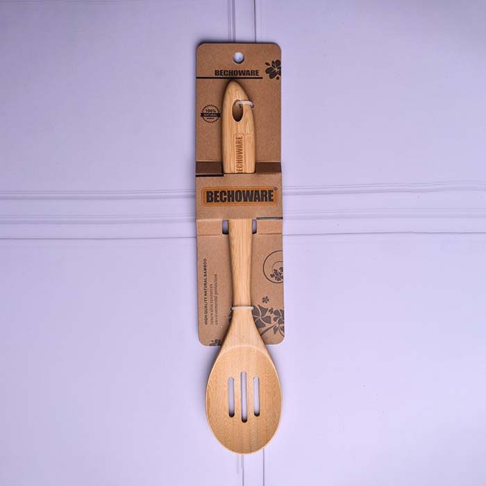 BECHOWARE Wooden salan spoon slotted 14781A - photo 1