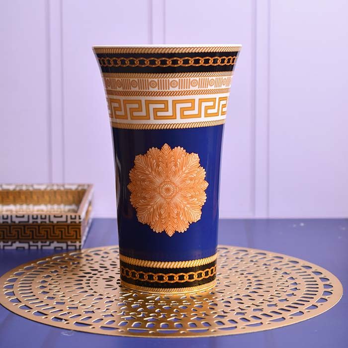 Flower vase for decor blue premium - photo 1