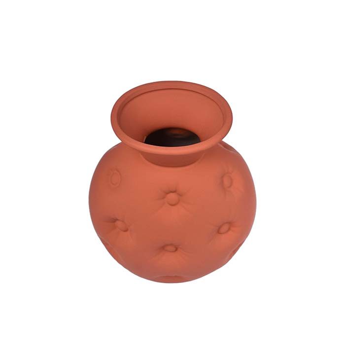 Flower vase ceramic Mud color pot design - photo 3