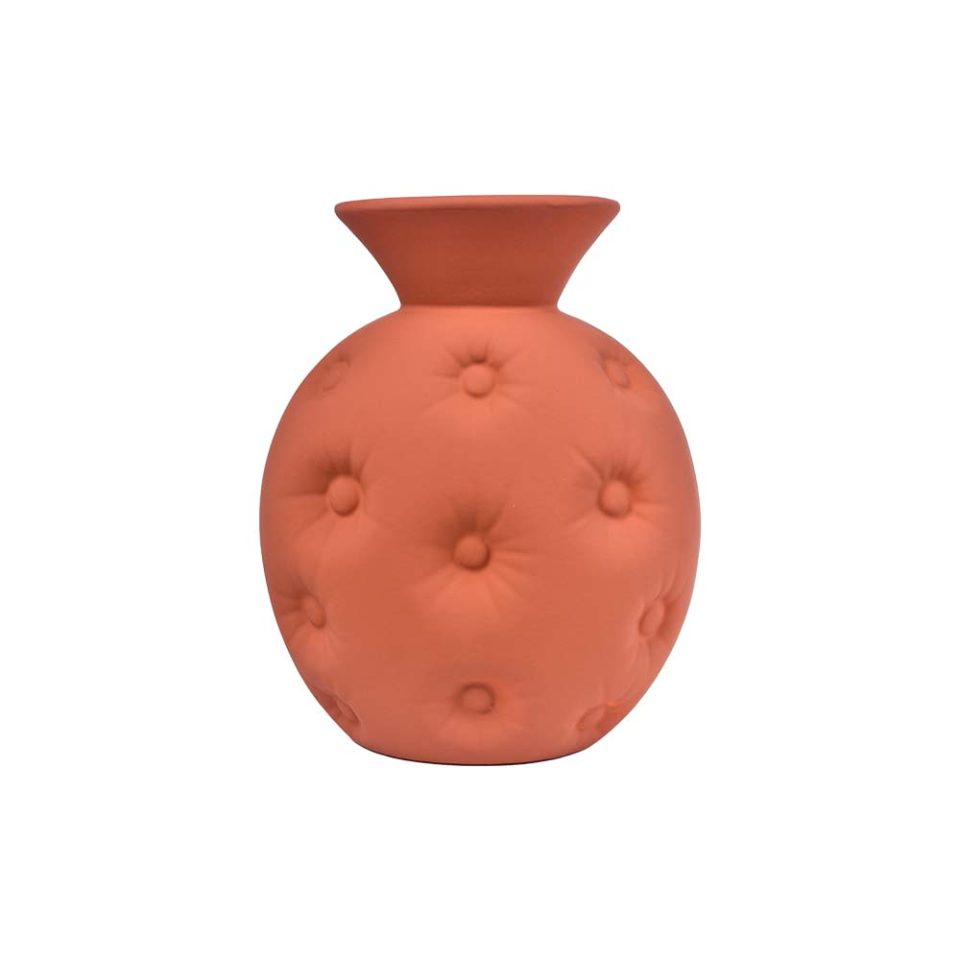 Flower vase ceramic Mud color pot design - photo 2