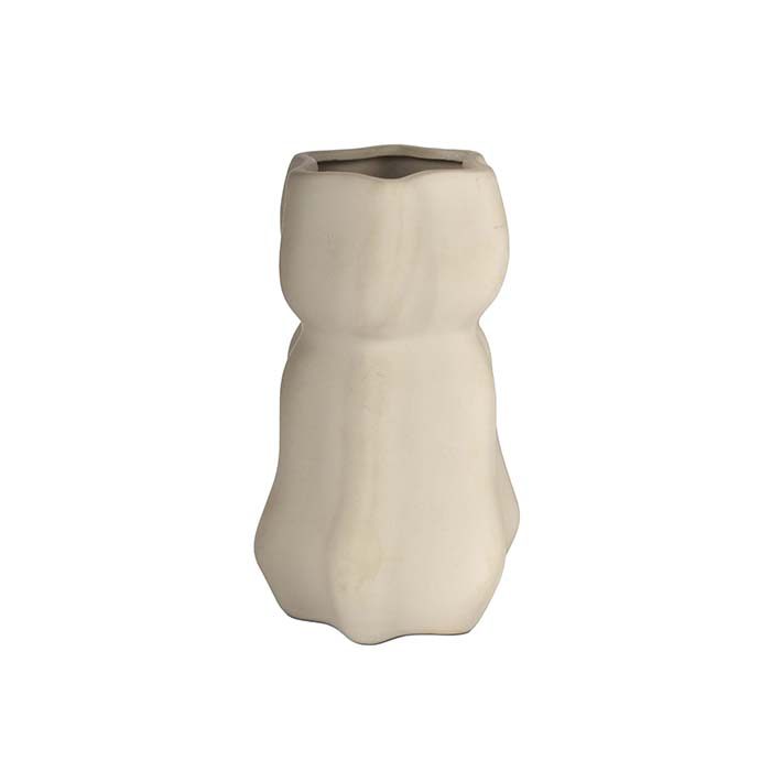 Flower vase ceramic Light Cream shade - photo 2