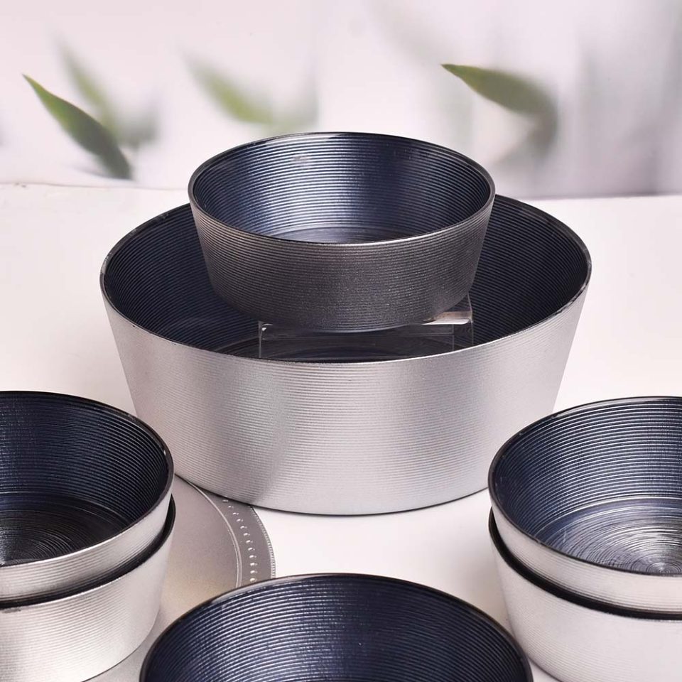 Bowl glass 7 PC set Green - photo 3