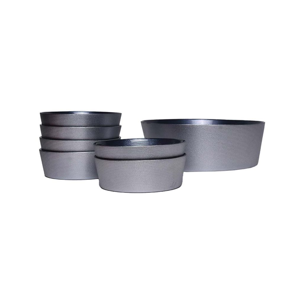 Bowl glass 7 PC set Green - photo 4