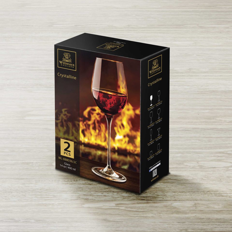 WILMAX Wine glass 14 OZ 400 ML Set of 2 - photo 1