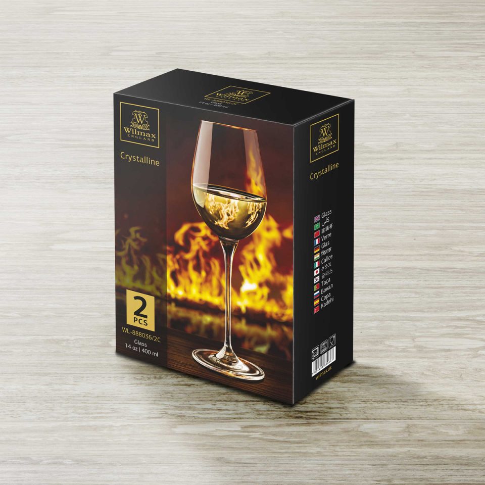 WILMAX Wine glass 14 OZ 400 ML Set of 2 - photo 2