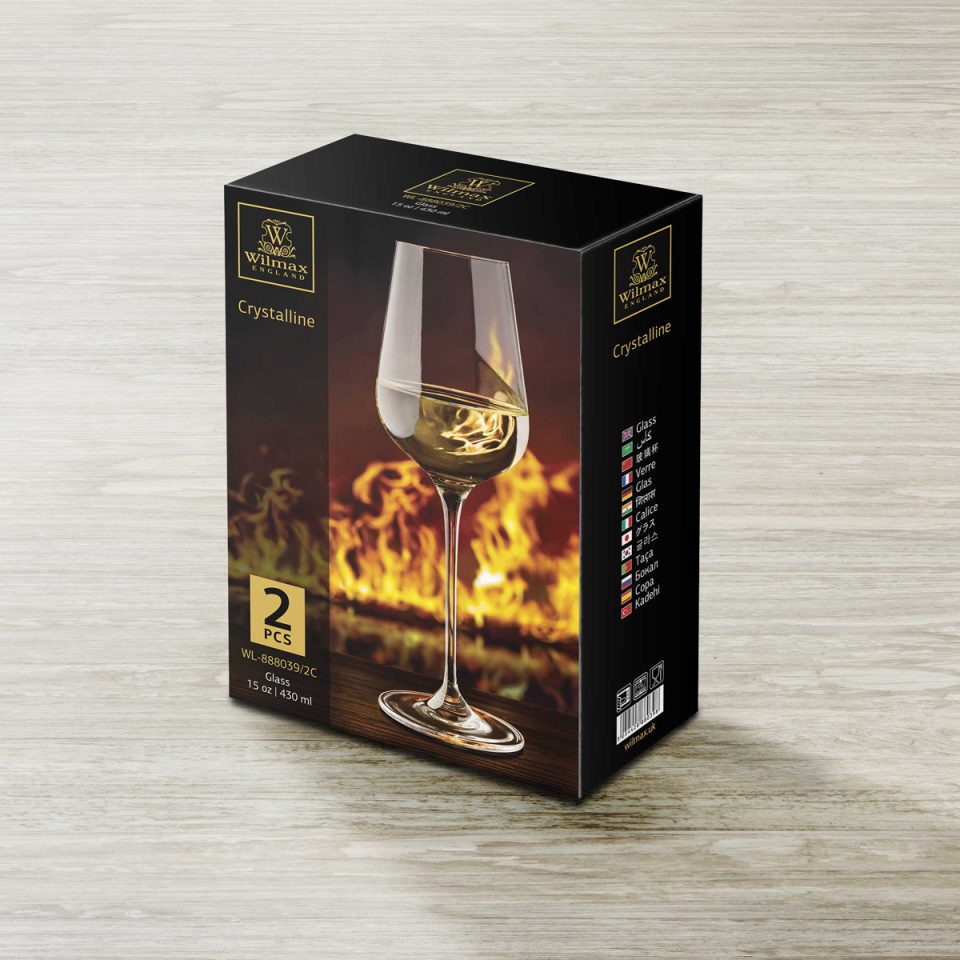 WILMAX Wine glass 15 OZ  430 ML Set of 2 - photo 2