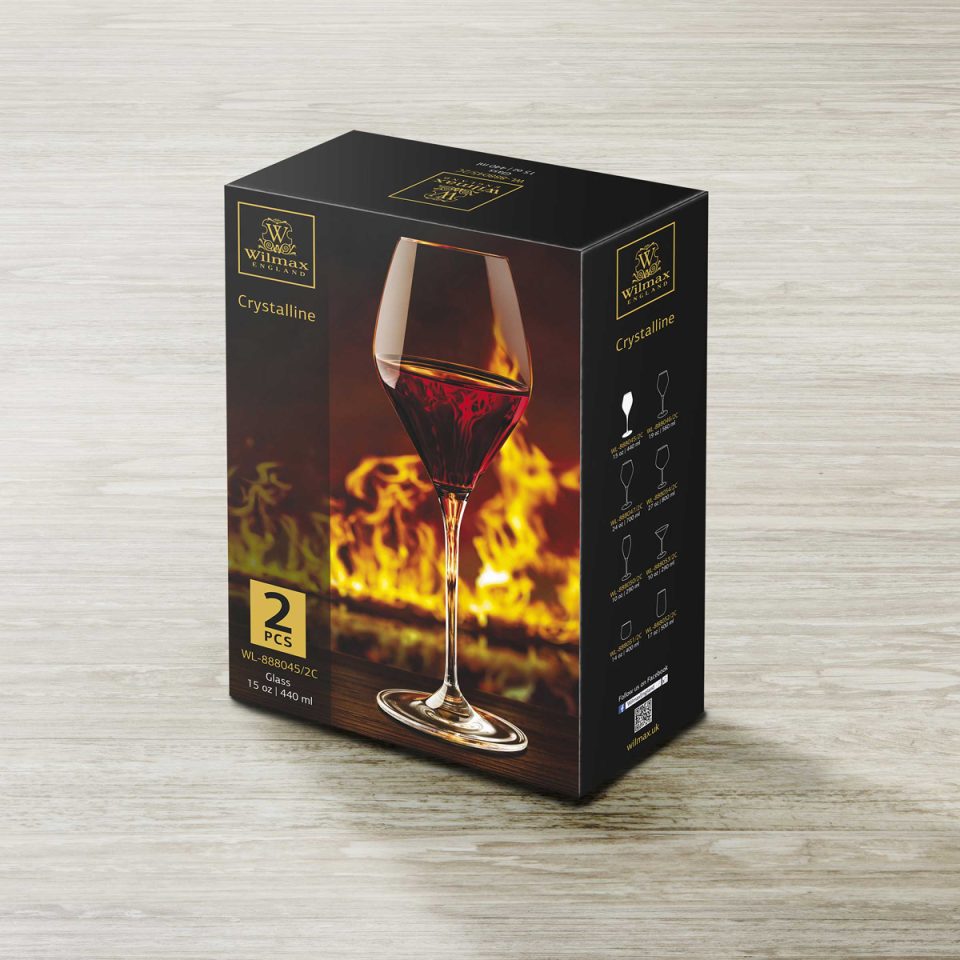 WILMAX Wine glass 14 OZ 420 ML Set of 2 - photo 1