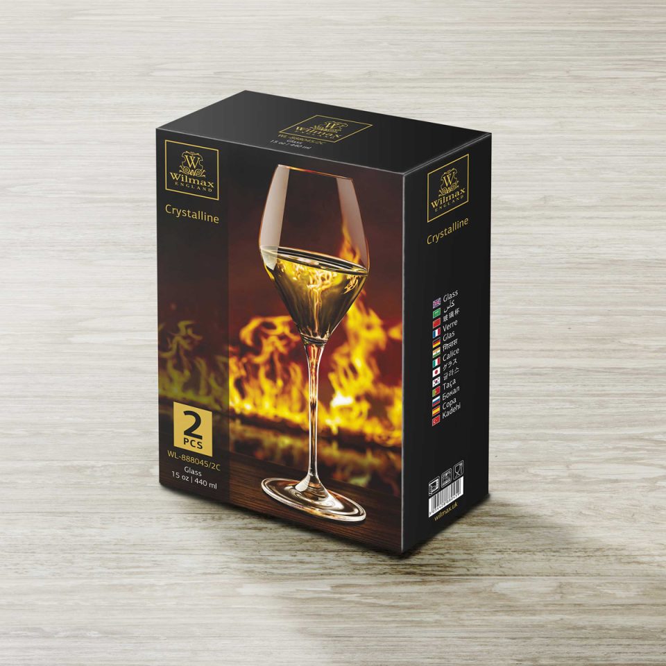 WILMAX Wine glass 14 OZ 420 ML Set of 2 - photo 2