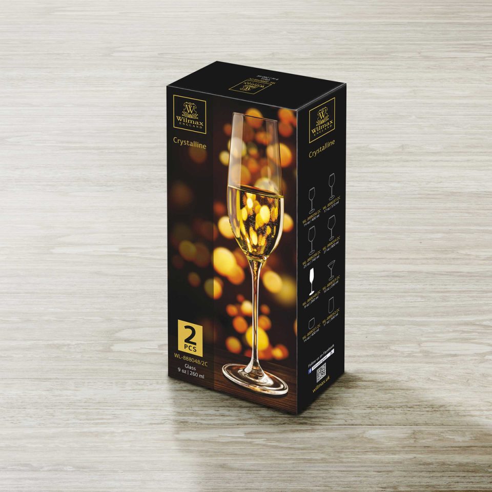 WILMAX Champagne flute 9 OZ 260 ML Set of 2 - photo 1